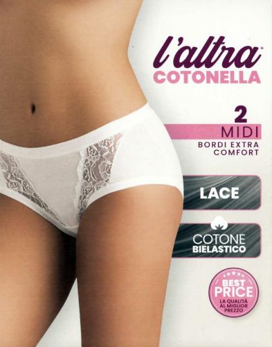 Σλίπ Cotonella midi donna 2 τεμάχια